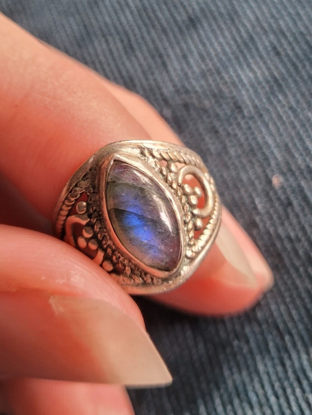 Labradorite Ring - Size 4
